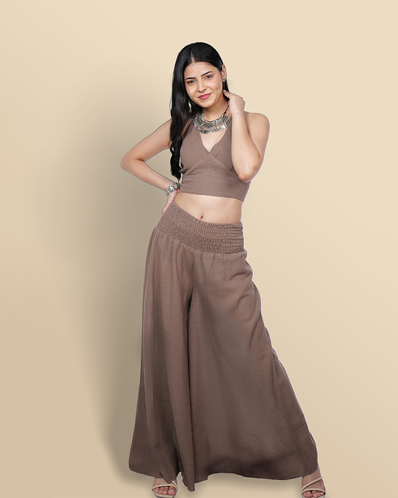 Rich Mocha khadi co-ord set