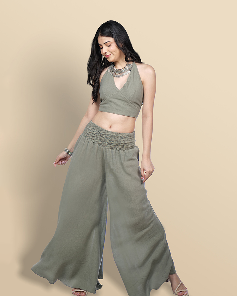 Pistachio dream khadi co-ord set