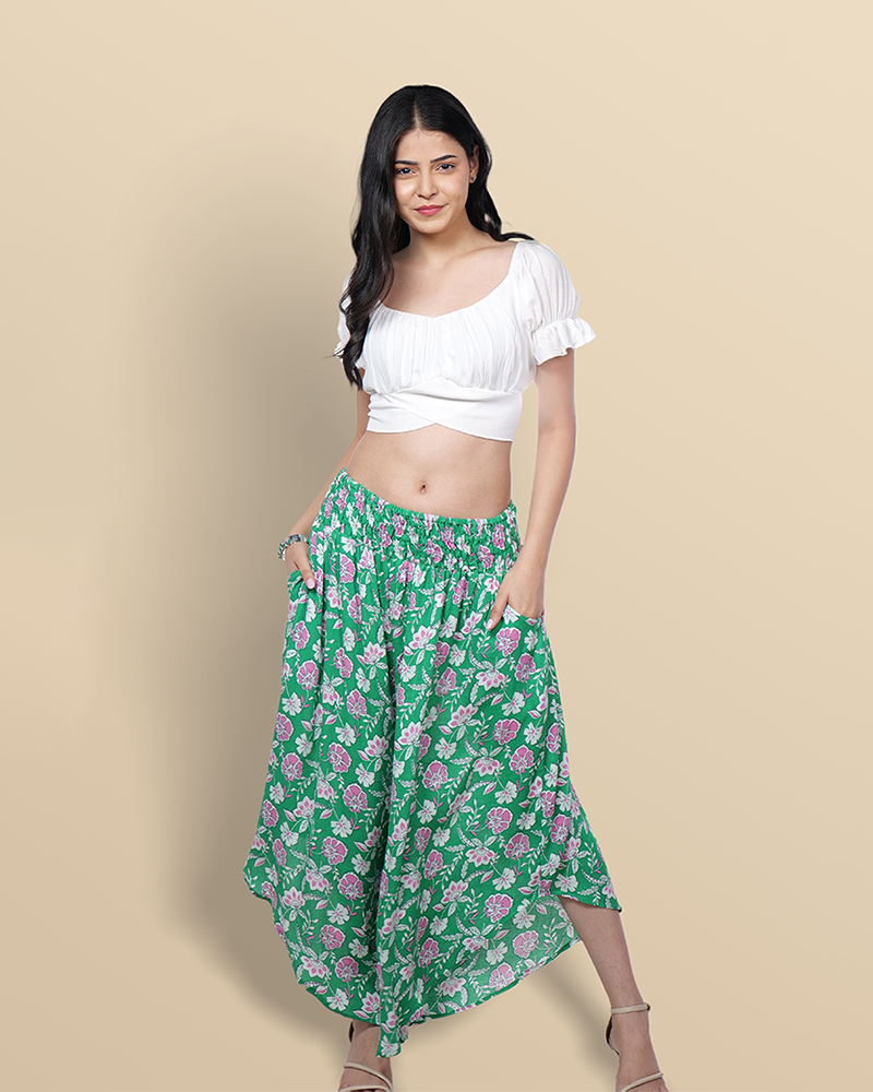 Verdant blooms crop & flair set