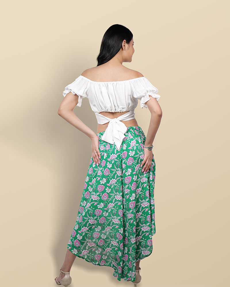 Verdant blooms crop & flair set