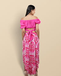 Pink petal crop and flair set