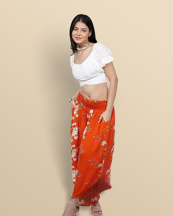 Sunset blooms crop & flair set