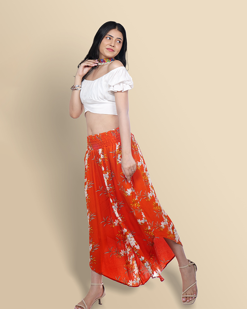 Sunset blooms crop & flair set