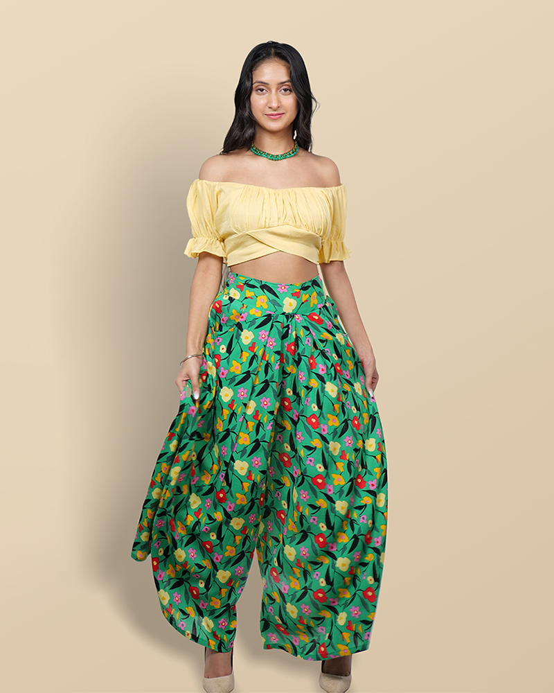 Citrus twist palazzo set