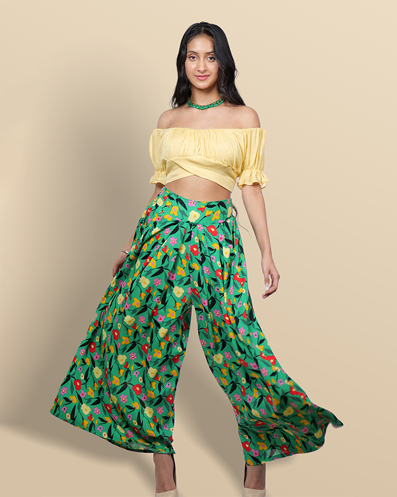 Citrus twist palazzo set