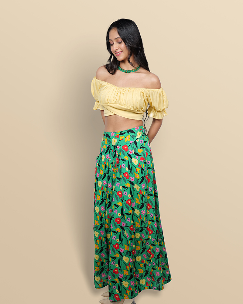 Citrus twist palazzo set