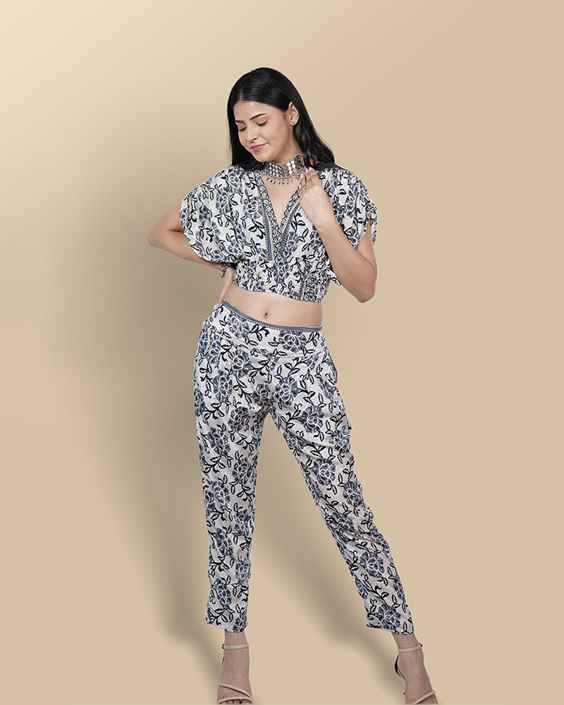 Monochrome meadow co-ord set