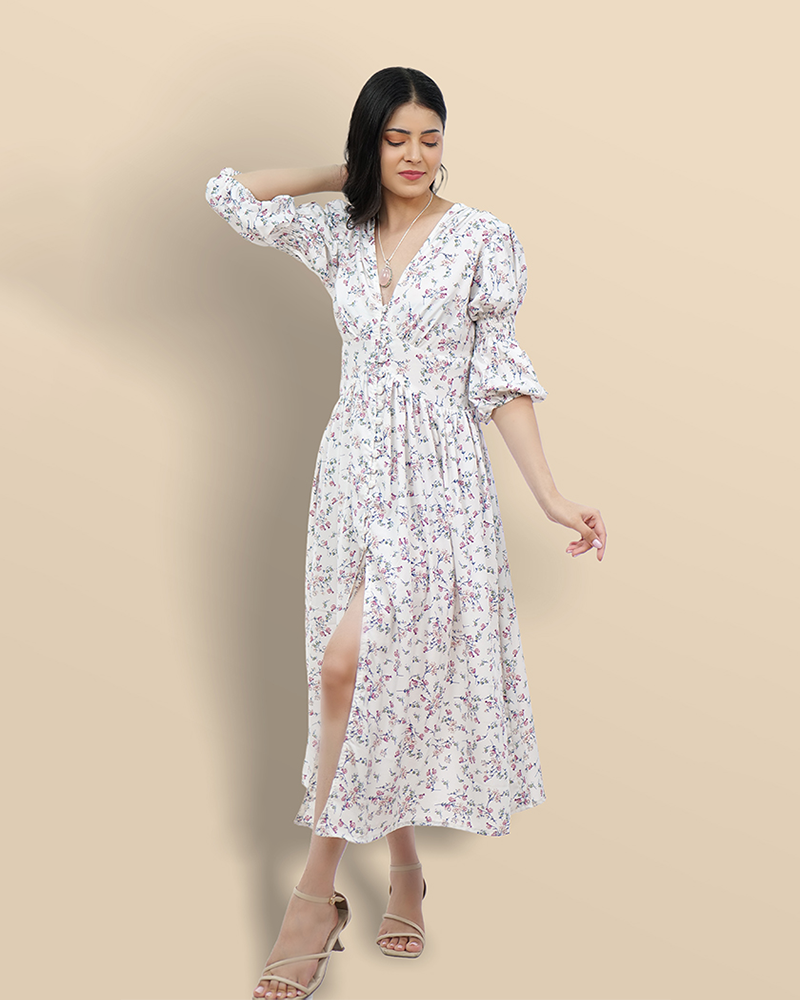 Breezy blossom bohemian dress