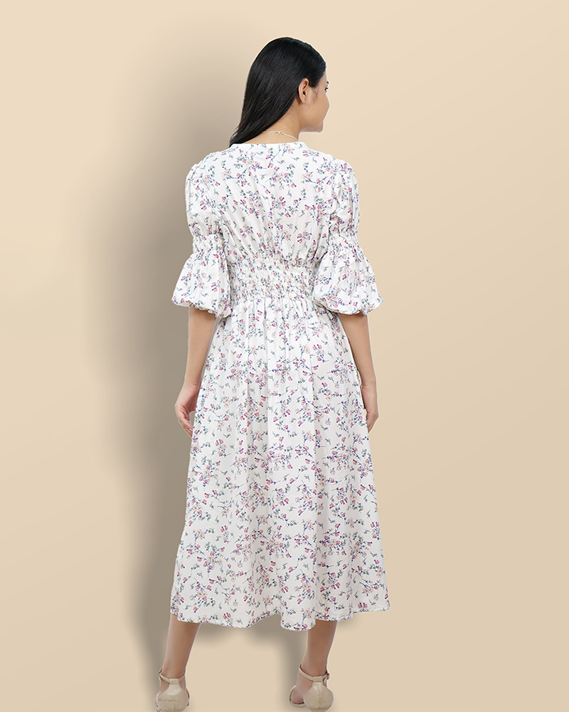 Breezy blossom bohemian dress