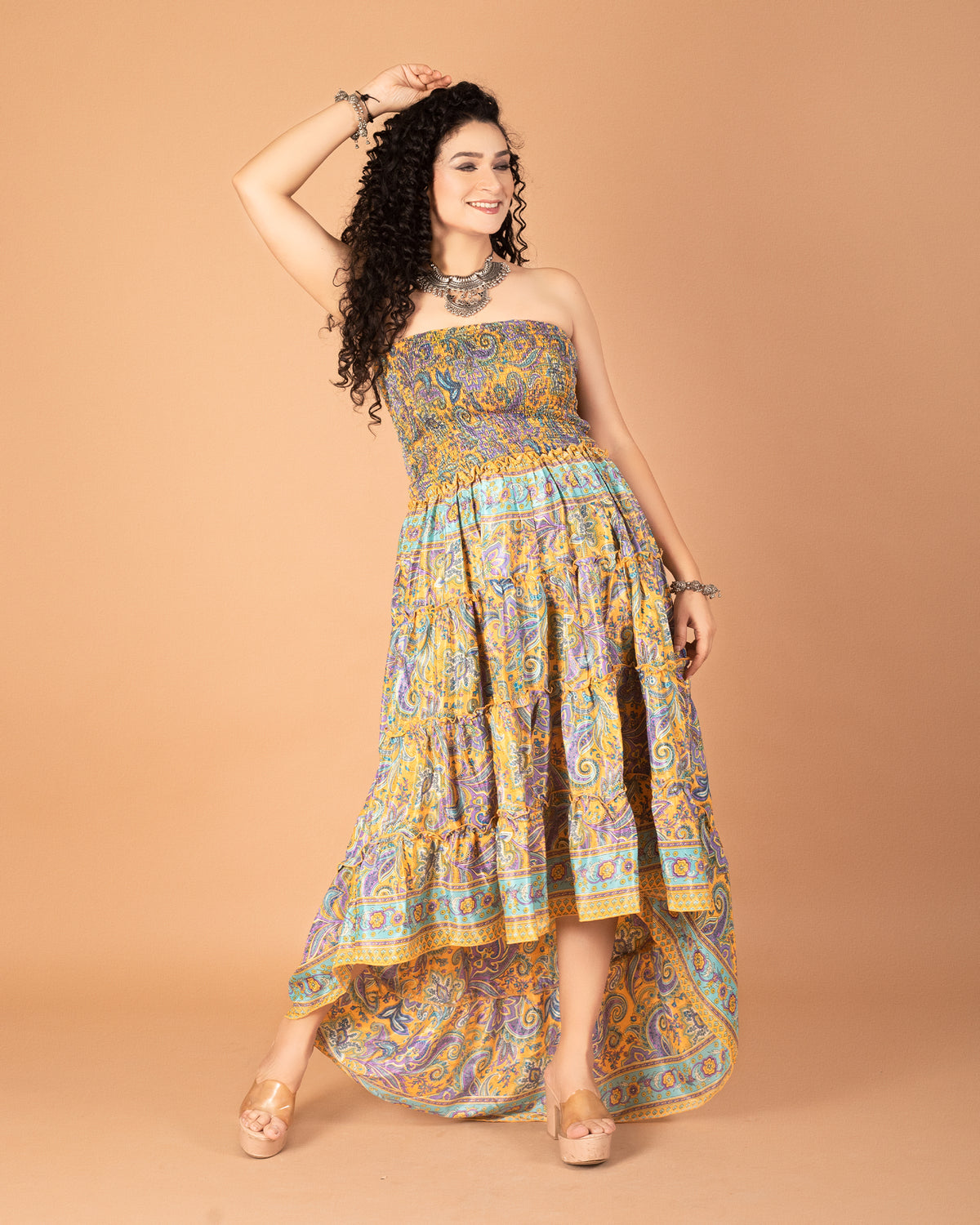 Sunshine serenade off shoulder dress