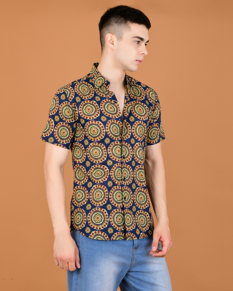 Urban kaleidoscope cotton shirt