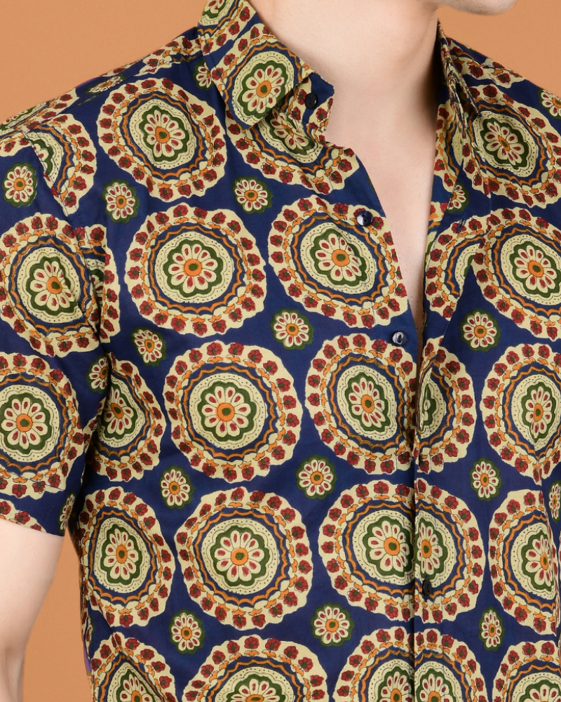 Urban kaleidoscope cotton shirt