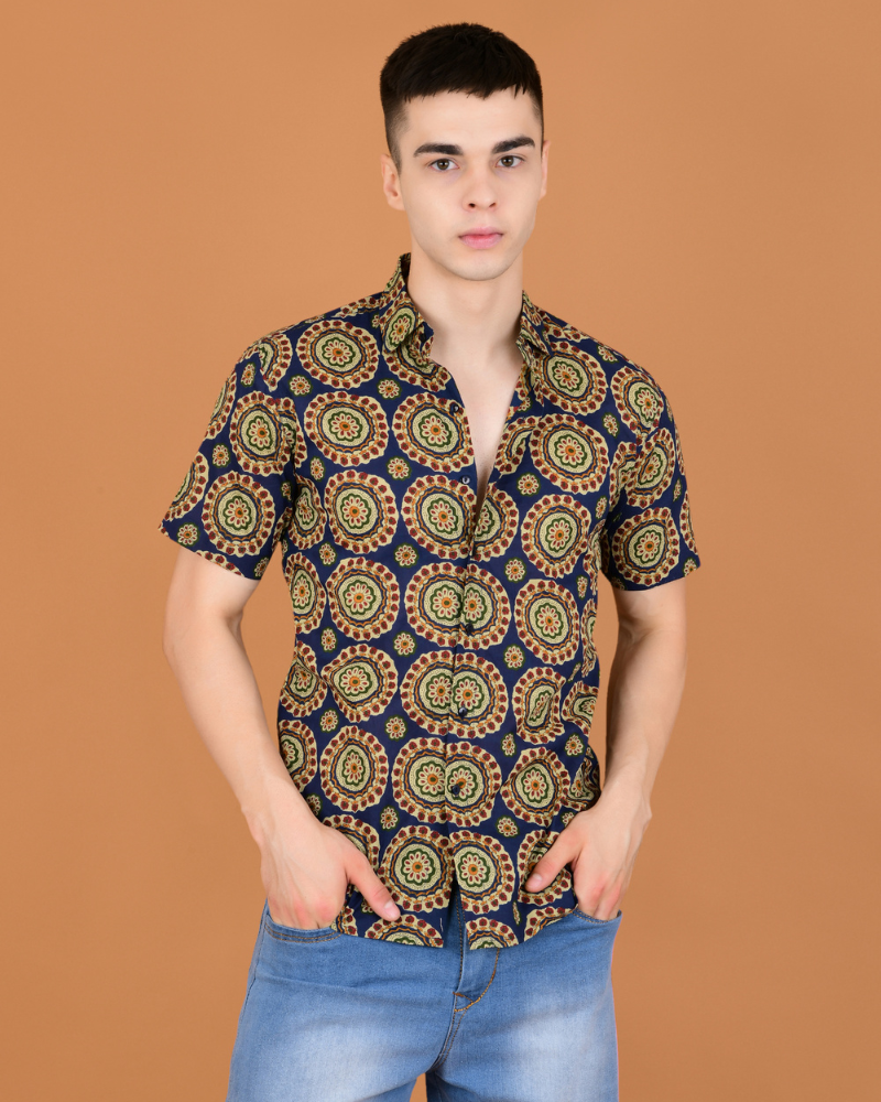 Urban kaleidoscope cotton shirt